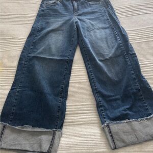 Kut from the Kloth Blue Wide Leg Flare Jeans